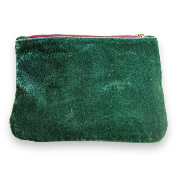 Green Velvet Cosmetics Bag - Picture 3 of 4